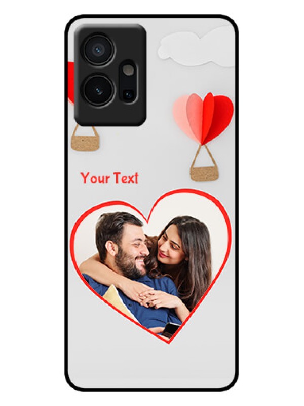 Custom Vivo Y75 5G Custom Metal Phone Case - Parachute Love Design
