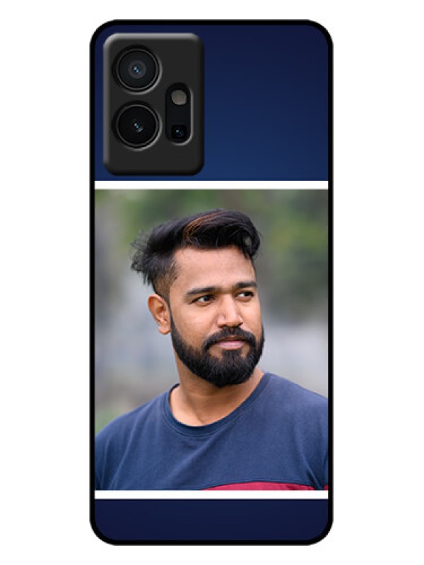 Custom Vivo Y75 5G Custom Metal Phone Case - Simple Royal Blue Design