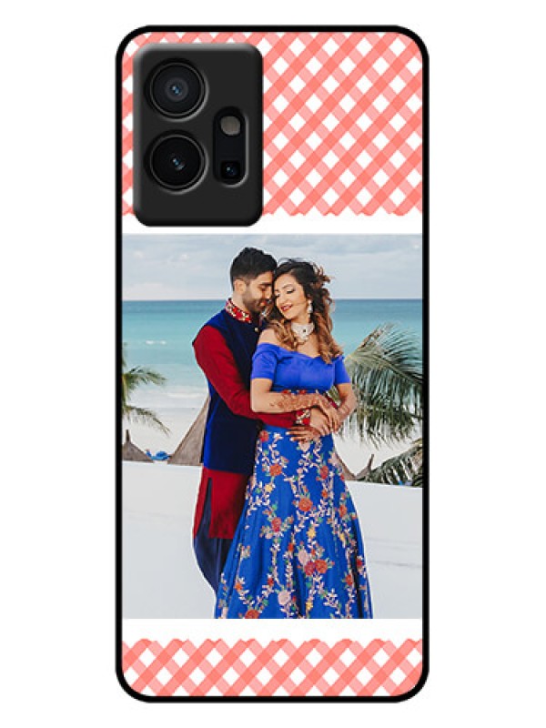 Custom Vivo Y75 5G Custom Metal Phone Case - Pink Pattern Design