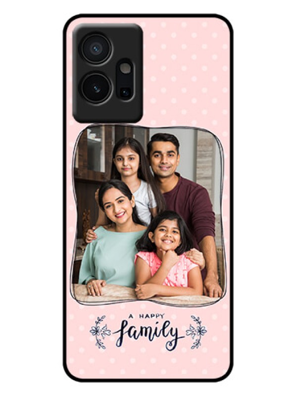 Custom Vivo Y75 5G Custom Metal Phone Case - Family With Dots Design