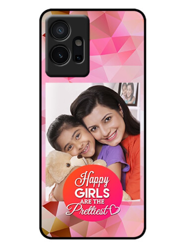 Custom Vivo Y75 5G Custom Metal Phone Case - Abstract Triangle Design