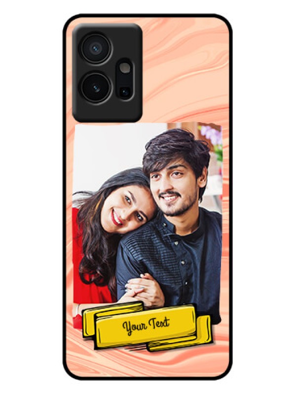 Custom Vivo Y75 5G Custom Metal Phone Case - Marble Texture Design