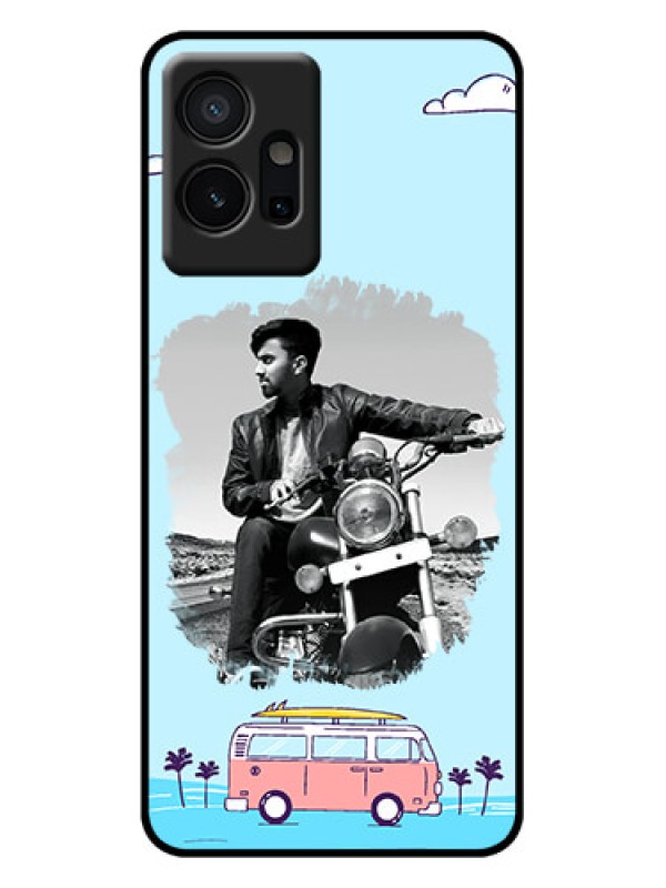 Custom Vivo Y75 5G Custom Metal Phone Case - Travel and Adventure Design