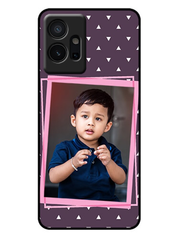 Custom Vivo Y75 5G Custom Metal Phone Case - Triangle Pattern Dotted Design