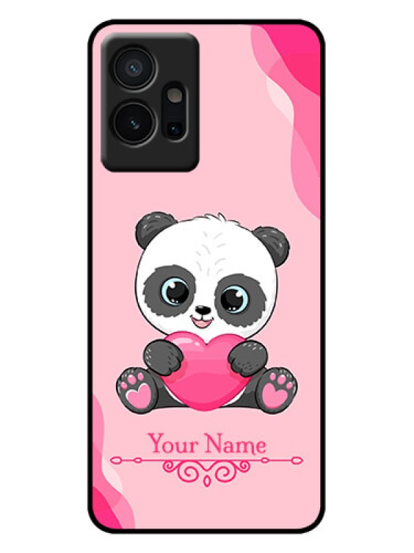 Custom Vivo Y75 5G Custom Metal Phone Case - Cute Panda Design