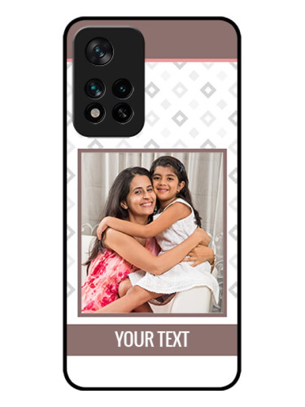 Custom Xiaomi 11i 5G Custom Metal Phone CaseSimple Diamond Design