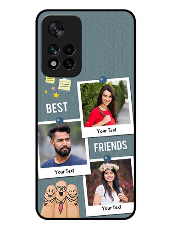 Custom Xiaomi 11i 5G Custom Metal Phone CaseSticky Frames And Friendship Design