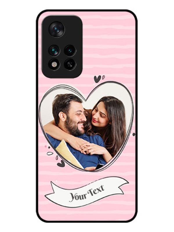 Custom Xiaomi 11i 5G Custom Metal Phone CaseVintage Heart Design