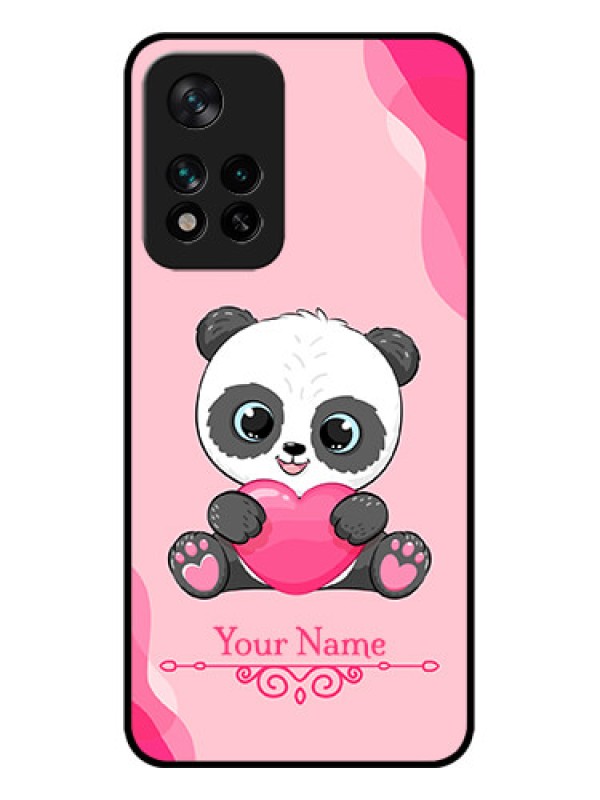 Custom Xiaomi 11i 5G Custom Metal Phone CaseCute Panda Design