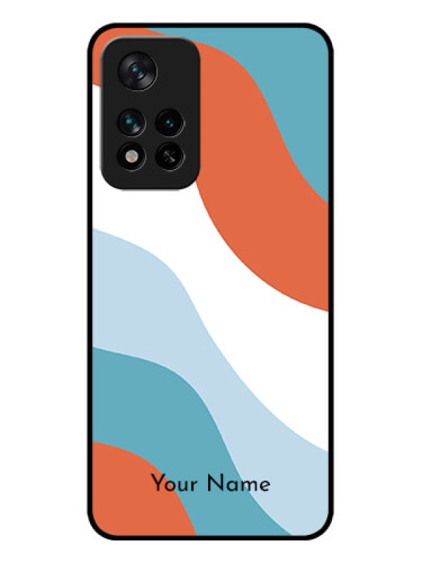 Custom Xiaomi 11i 5G Custom Metal Phone CaseColoured Waves Design