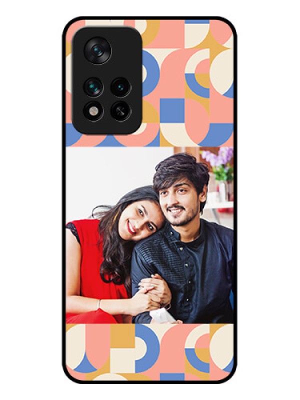 Custom Xiaomi 11i 5G Custom Metal Phone CaseSemi - Circle Maze Pattern Design