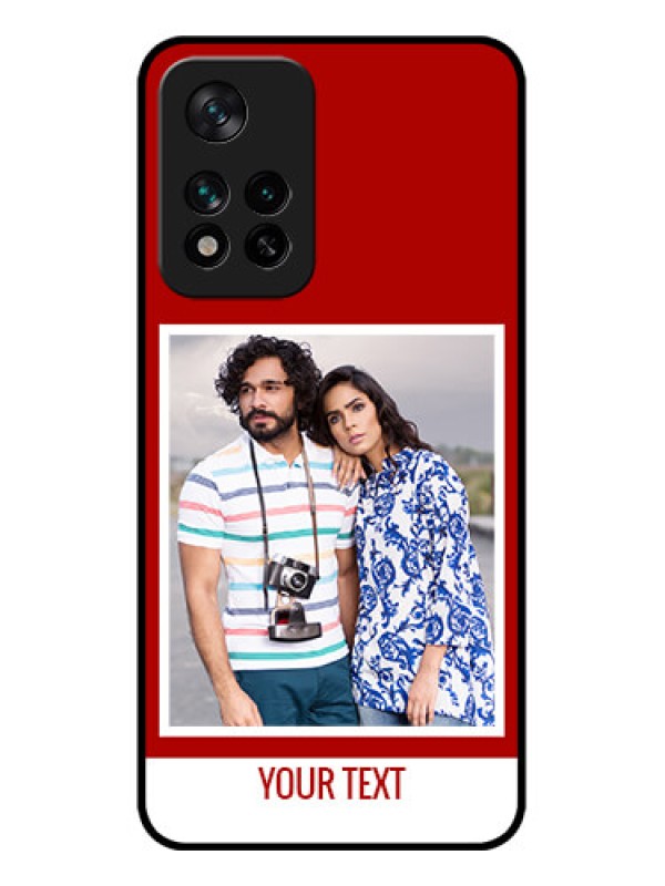 Custom Xiaomi 11i Hypercharge 5G Custom Metal Phone Case - Red Color Design