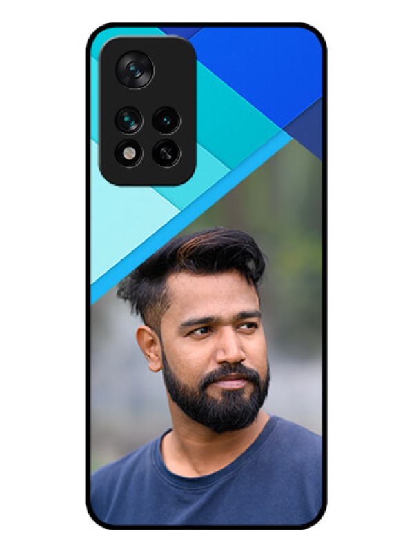 Custom Xiaomi 11i Hypercharge 5G Custom Metal Phone Case - Blue Pattern Design