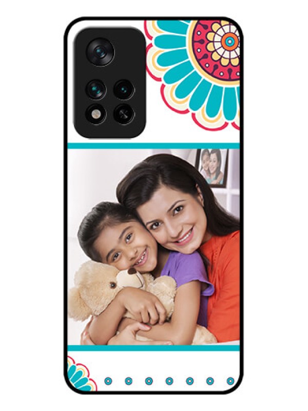 Custom Xiaomi 11i Hypercharge 5G Custom Metal Phone Case - Flower Design