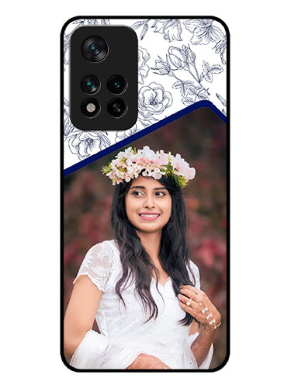 Custom Xiaomi 11i Hypercharge 5G Custom Metal Phone Case - Classy Floral Design
