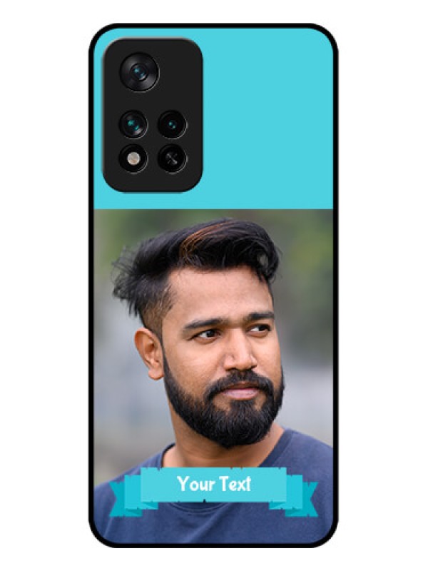 Custom Xiaomi 11i Hypercharge 5G Custom Metal Phone Case - Blue Color Design