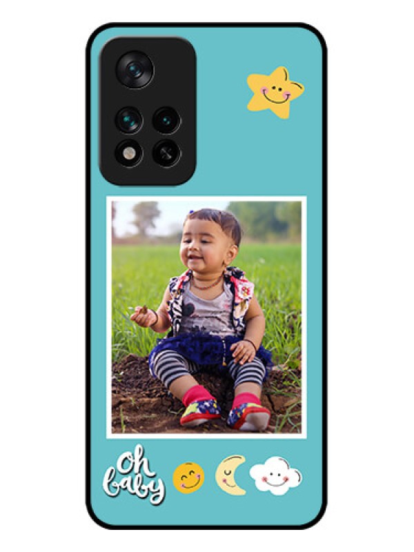 Custom Xiaomi 11i Hypercharge 5G Custom Metal Phone Case - Smiley Kids Stars Design
