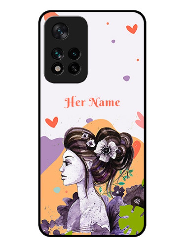 Custom Xiaomi 11i Hypercharge 5G Custom Metal Phone Case - Woman And Nature Design