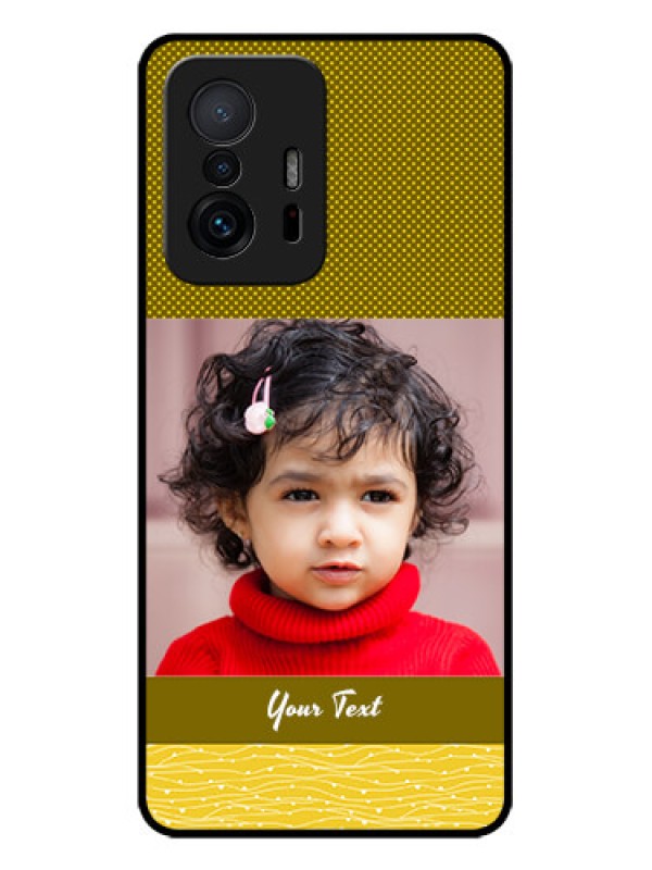 Custom Xiaomi 11T Pro 5G Custom Metal Phone CaseSimple Green Color Design