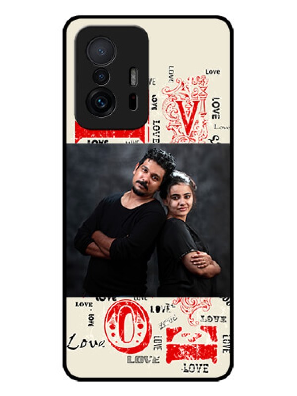 Custom Xiaomi 11T Pro 5G Custom Metal Phone CaseTrendy Love Design Case