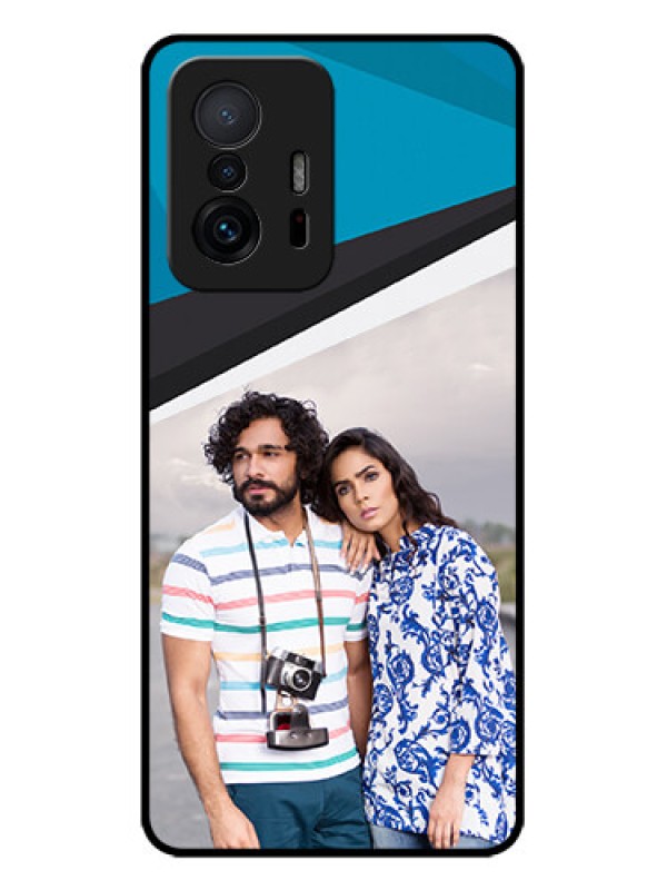 Custom Xiaomi 11T Pro 5G Custom Metal Phone CaseSimple Pattern Photo Upload Design