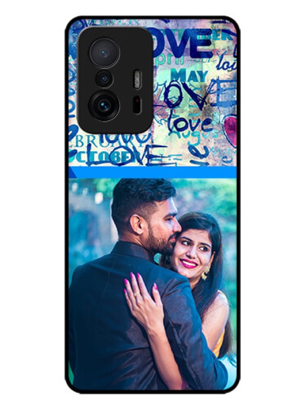 Custom Xiaomi 11T Pro 5G Custom Metal Phone CaseColorful Love Design