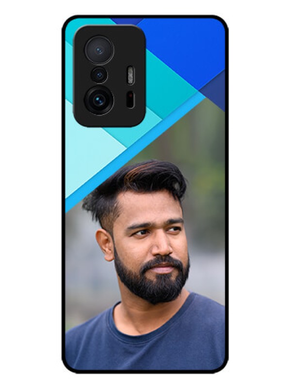 Custom Xiaomi 11T Pro 5G Custom Metal Phone CaseBlue Pattern Design