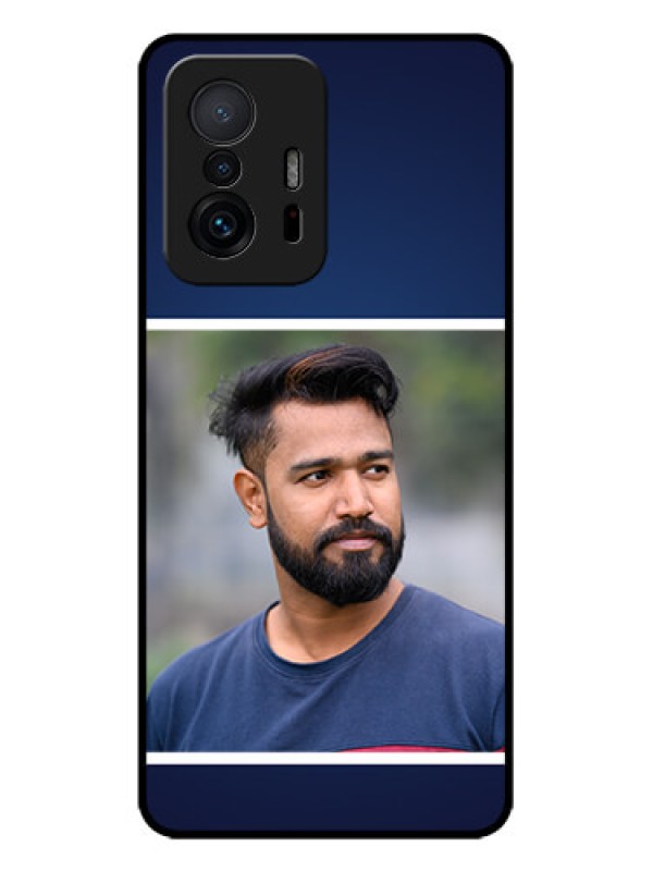 Custom Xiaomi 11T Pro 5G Custom Metal Phone CaseSimple Royal Blue Design