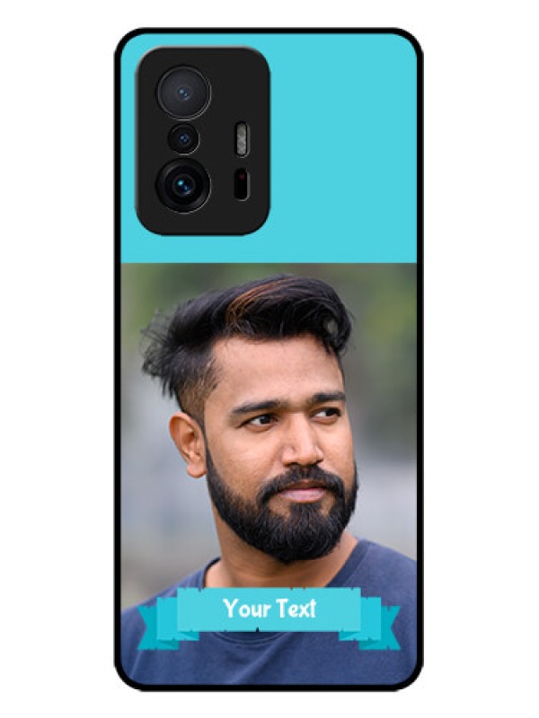 Custom Xiaomi 11T Pro 5G Custom Metal Phone CaseBlue Color Design