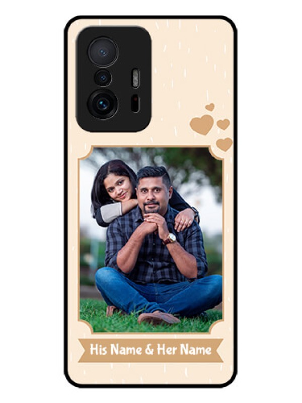 Custom Xiaomi 11T Pro 5G Custom Metal Phone CaseWith Confetti Love Design