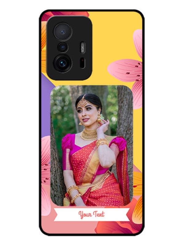 Custom Xiaomi 11T Pro 5G Custom Metal Phone Case3 Image With Vintage Floral Design