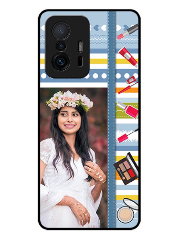 Custom Xiaomi 11T Pro 5G Custom Metal Phone CaseMakeup Icons Design
