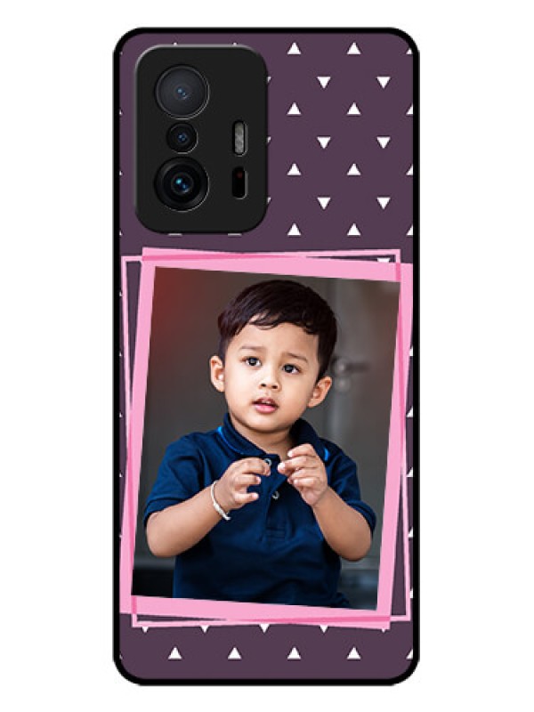 Custom Xiaomi 11T Pro 5G Custom Metal Phone CaseTriangle Pattern Dotted Design