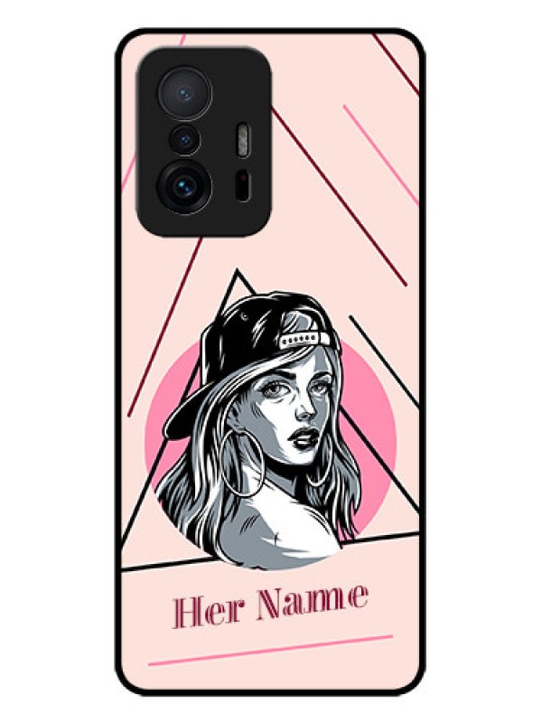 Custom Xiaomi 11T Pro 5G Custom Metal Phone CaseRockstar Girl Design