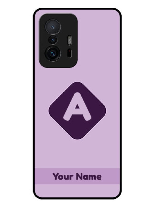 Custom Xiaomi 11T Pro 5G Custom Metal Phone CaseCustom Letter In Curved Badge Design