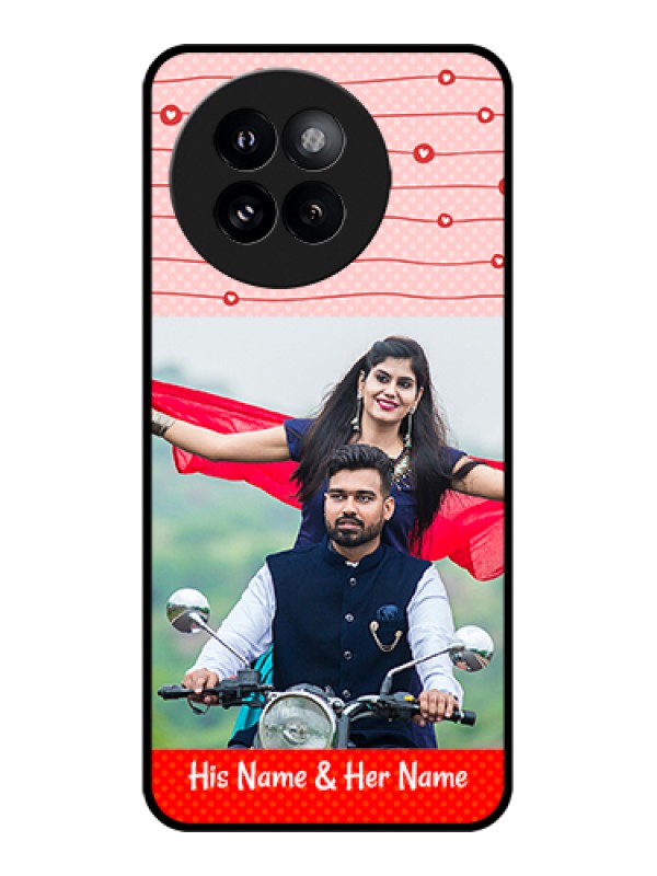 Custom Xiaomi 14 Civi Custom Metal Phone Case - Red Pattern Case Design