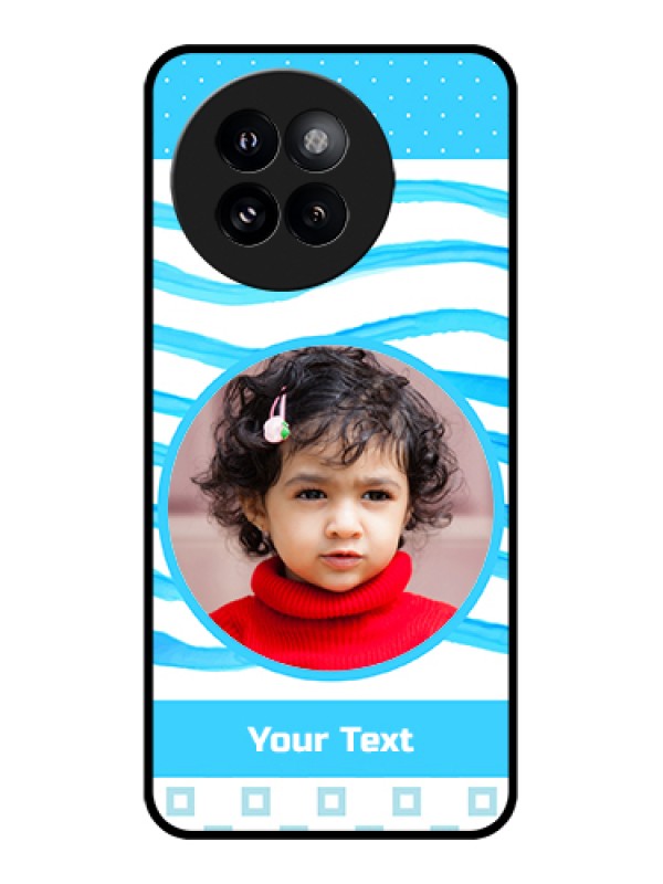 Custom Xiaomi 14 Civi Custom Metal Phone Case - Simple Blue Case Design