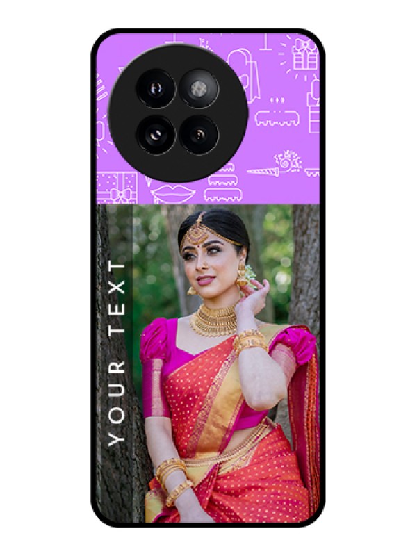 Custom Xiaomi 14 Civi Custom Metal Phone CaseRed Love Pattern Design