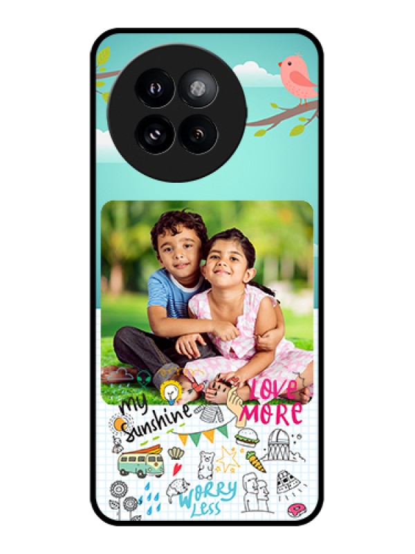 Custom Xiaomi 14 Civi Custom Metal Phone CaseRed Pattern Design