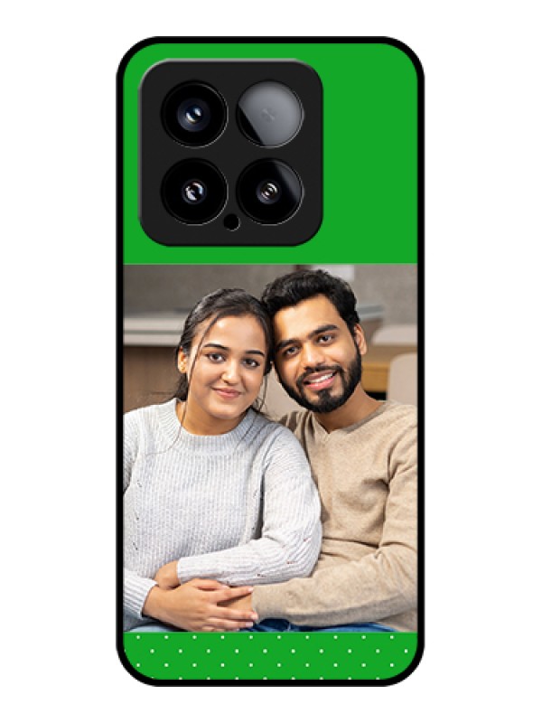 Custom Xiaomi 15 5G Custom Metal Phone Case - Green Pattern Design