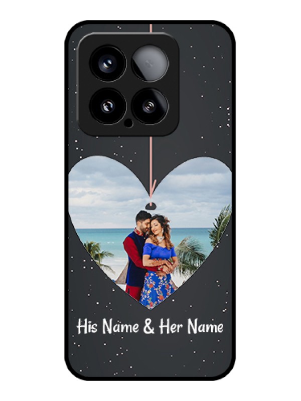 Custom Xiaomi 15 5G Custom Metal Phone Case - Hanging Heart Design