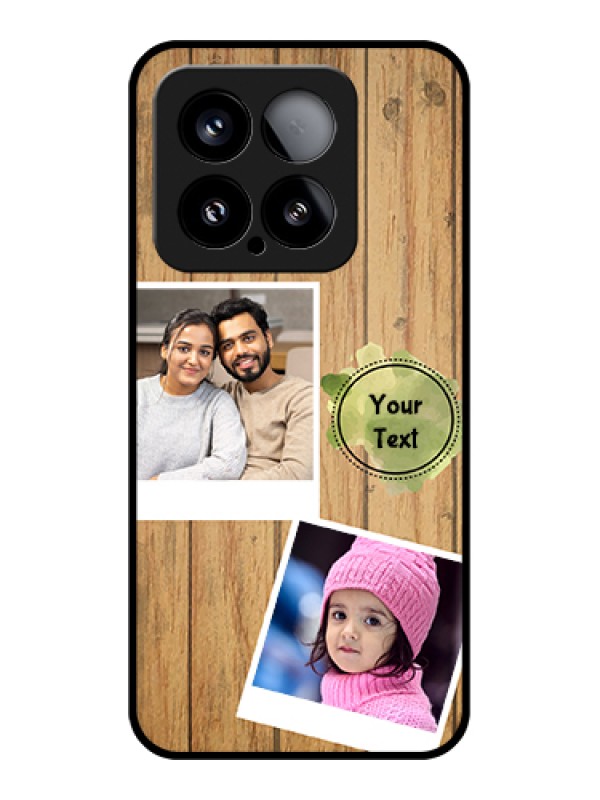 Custom Xiaomi 15 5G Custom Metal Phone Case - Wooden Texture Design