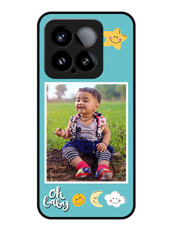 Custom Xiaomi 15 5G Custom Metal Phone Case - Smiley Kids Stars Design