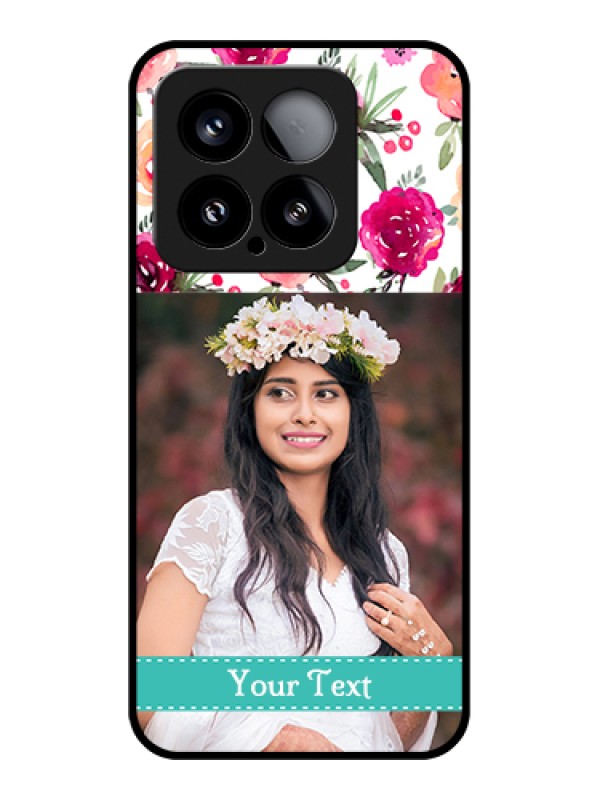 Custom Xiaomi 15 5G Custom Metal Phone Case - Purple Floral Design