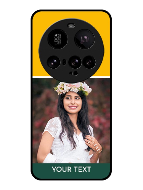 Custom Xiaomi 15 Ultra 5G Custom Metal Phone CaseRed Ribbon Frame Design