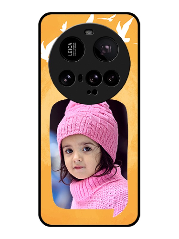 Custom Xiaomi 15 Ultra 5G Custom Metal Phone Case - Water Color Design With Bird Icons