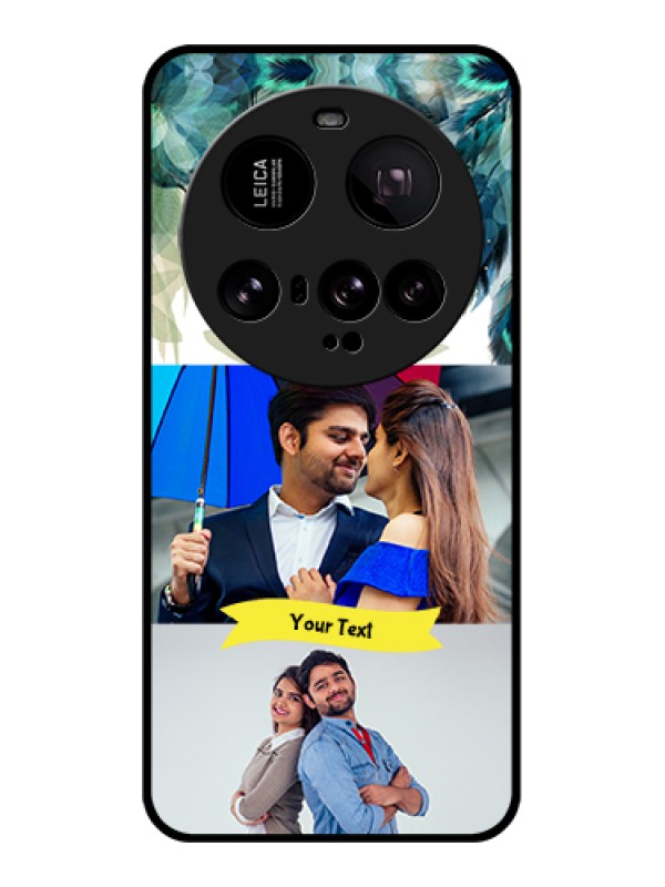 Custom Xiaomi 15 Ultra 5G Custom Metal Phone Case - Image With Boho Peacock Feather Design