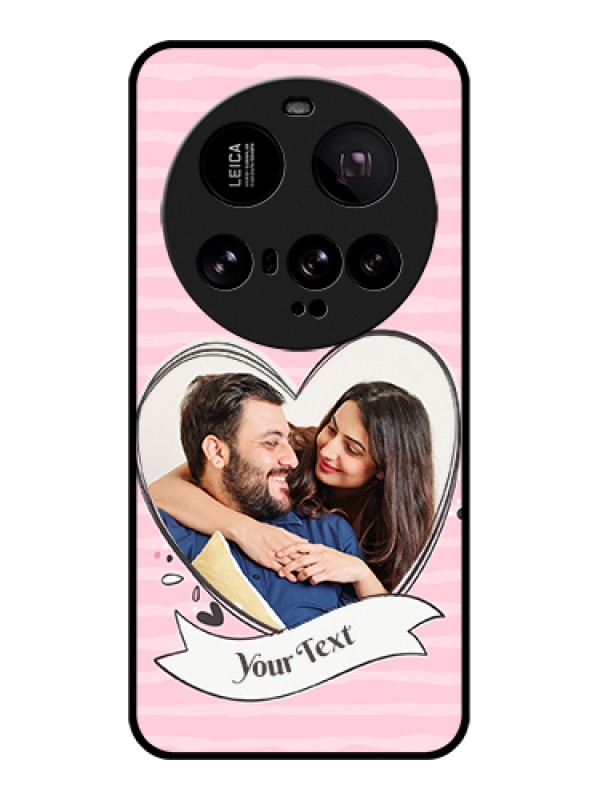 Custom Xiaomi 15 Ultra 5G Custom Metal Phone CaseOrange Love Symbol Design