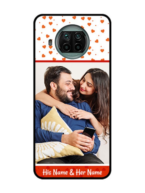 Custom Xiaomi Mi 10I 5G Custom Metal Phone Case - Orange Love Symbol Design