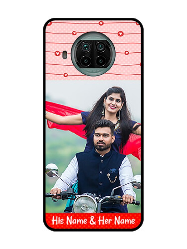 Custom Xiaomi Mi 10I 5G Custom Metal Phone Case - Red Pattern Case Design